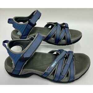 Teva Tirra Sandals Women Size 7.5 Blue Strappy Sport Hiking Walking Shoe #4266